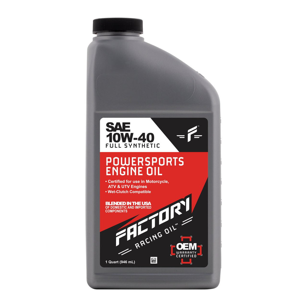 10W-40 Full Synthetic 2 Quart Oil Change Kit For Kawasaki KAF400 Mule 600/610